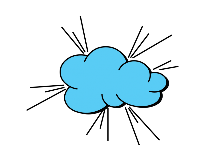 Comic Cloud Png Free Download