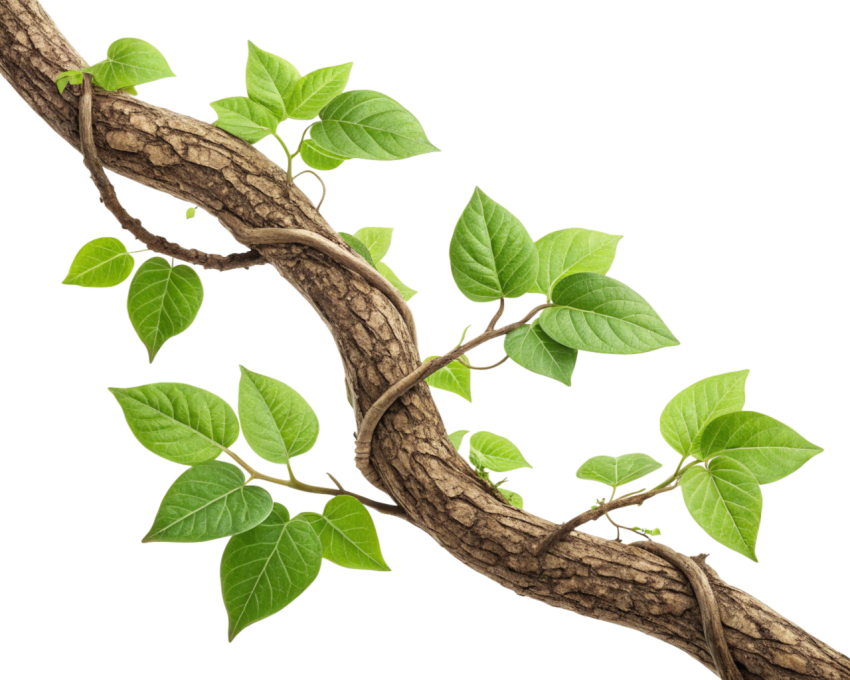 Transparent Green Leaves Growing Foliage