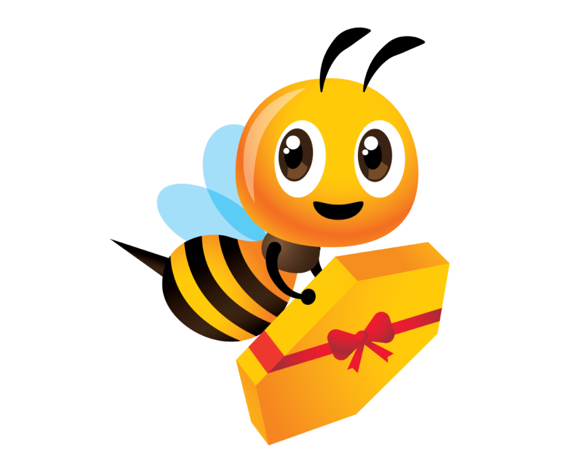 Bee Delivery Cartoon Png Free Download