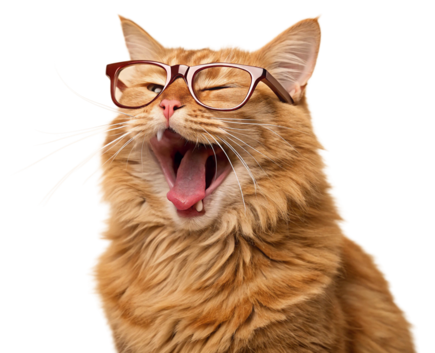 Adorable Ginger Cat Yawning png Image