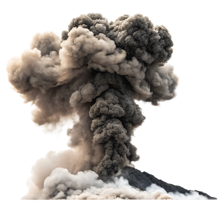 Volcano Eruption Smoke Png