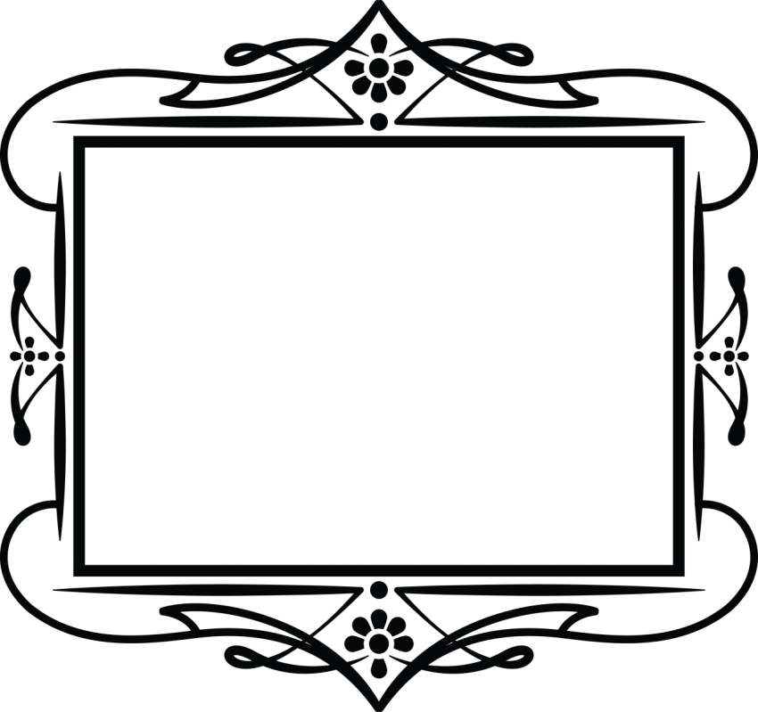 Floral Decorative Frame Design