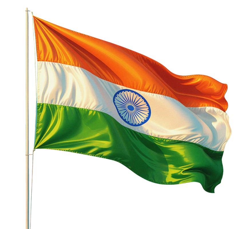 Indian National Flag Waving Png