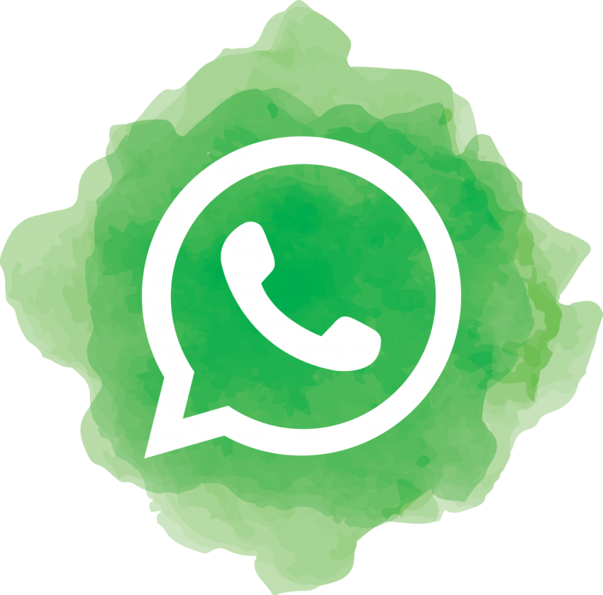 Whatsapp Watercolor Social Media Icon Logo