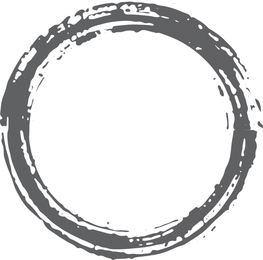 Grunge Round Frame Design Template Png