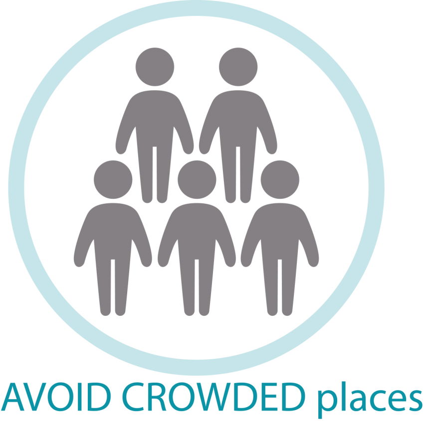 Avoid Crowded Places Cartoon Png
