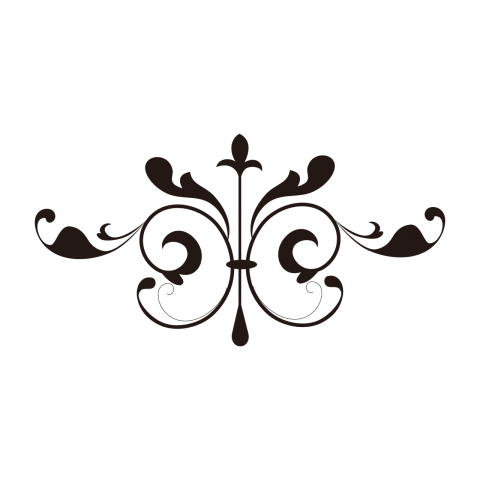 Floral Ornament Element Design Png