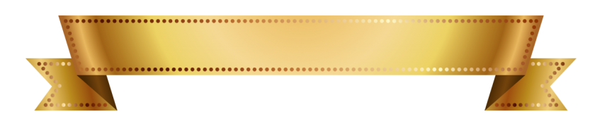 Golden Ribbon Banner Png