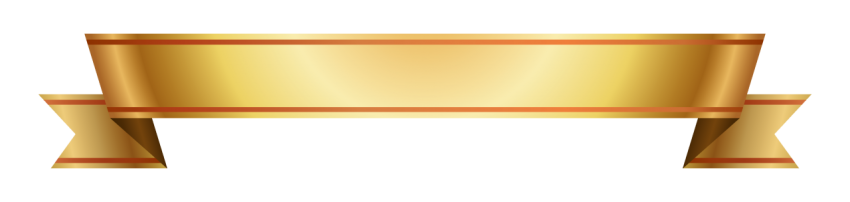 Golden Ribbon Banner Png