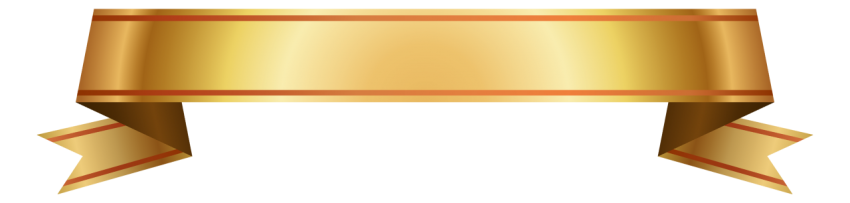 Golden Ribbon Banner Png