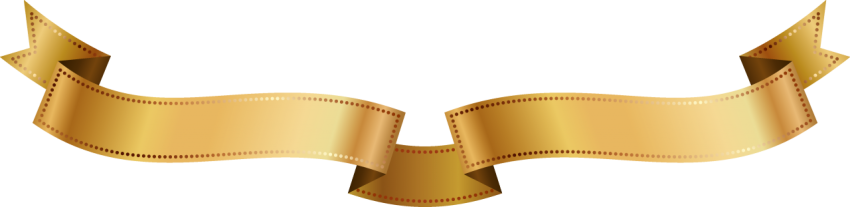 Golden Ribbon Banner Png