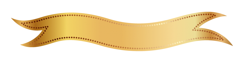 Golden Ribbon Banner Png