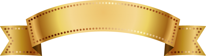Golden Ribbon Banner Png
