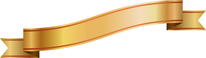 Golden Ribbon Banner Png
