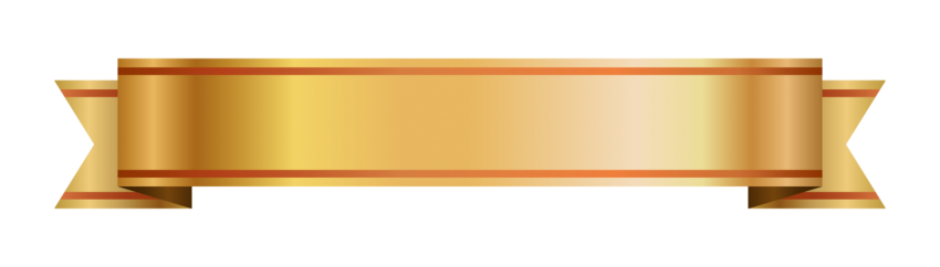 Golden Ribbon Banner Png