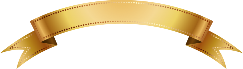 Golden Ribbon Banner Png