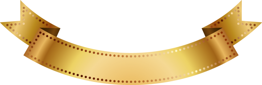 Golden Ribbon Banner Png