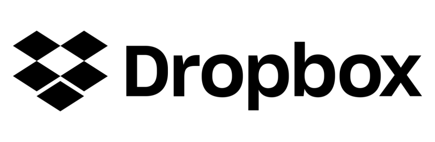 Dropbox service Black Logo png
