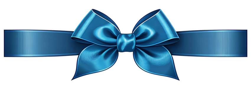 Blue Ribbon Bow Png