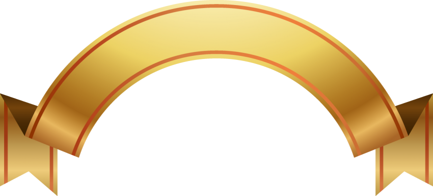 Golden Ribbon Banner Png