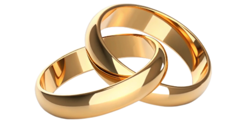 Two Gold Rings Png Colors #73552F - Pngfile