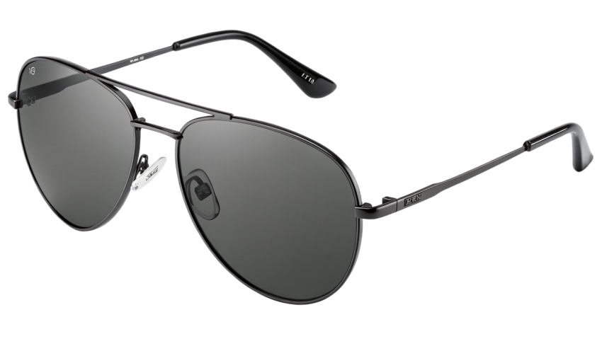 Modern sleek black sunglasses png image