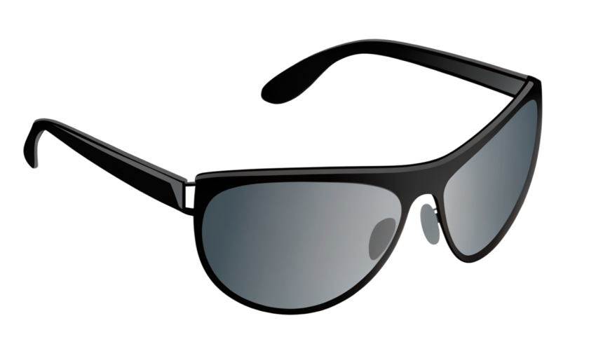 Stylish black sunglasses png image