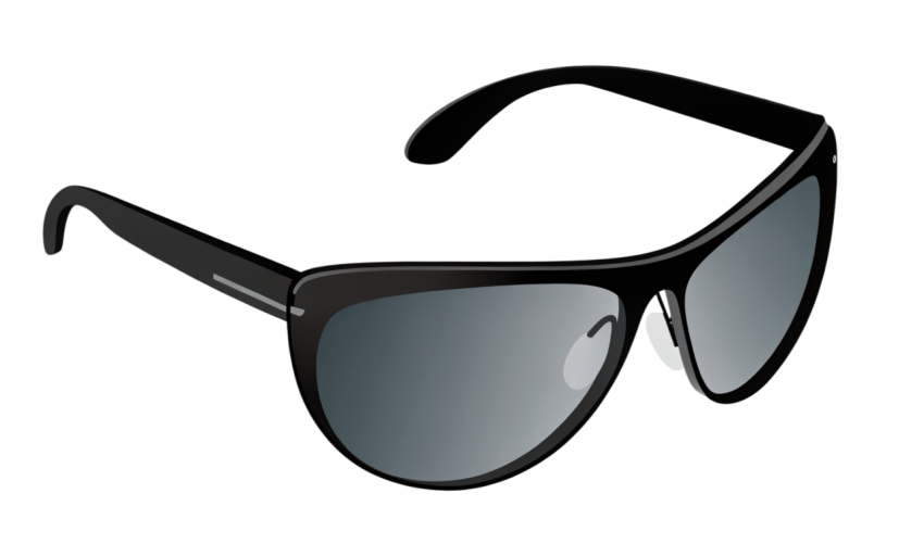 Stylish black sunglasses png image