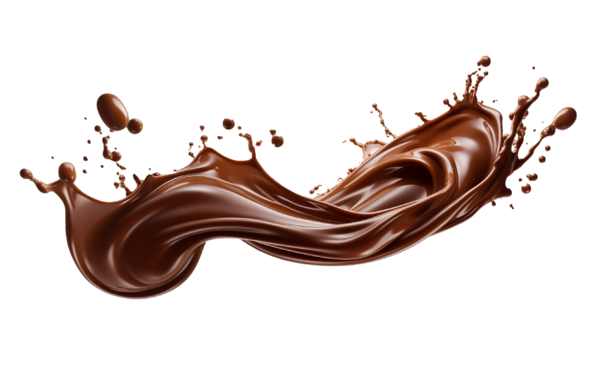 Trensparant Chocolate Splash