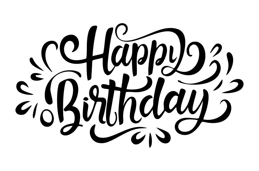 Happy Birthday Text Png