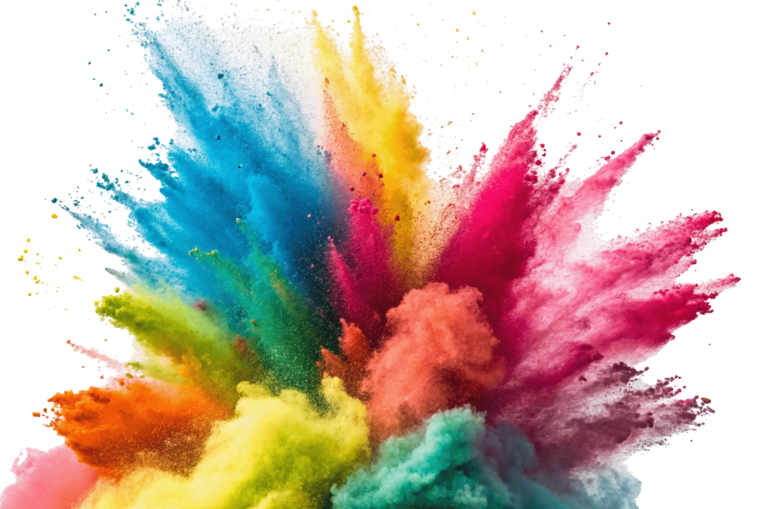Transparent holi color png