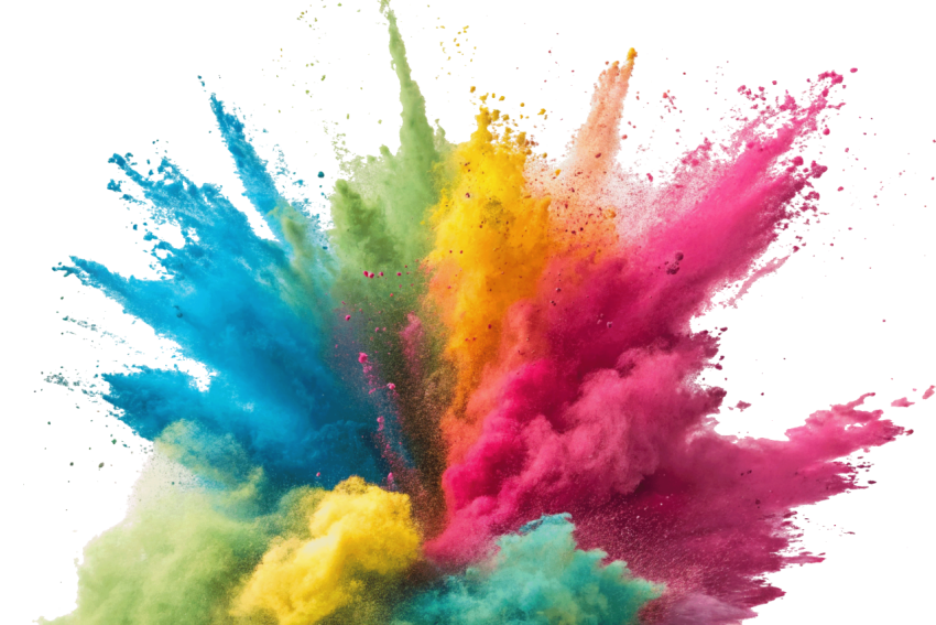 Transparent holi color png