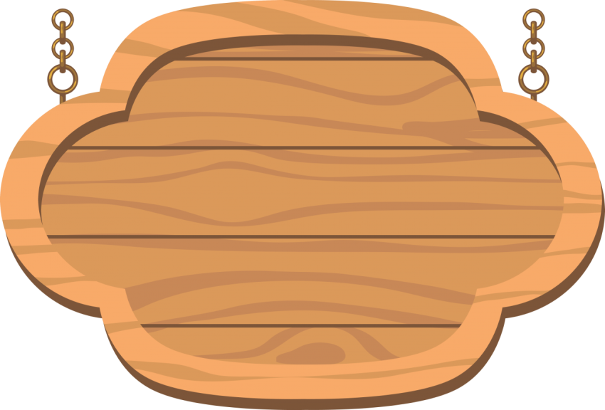 Wooden Hanging Signboard