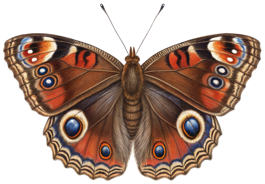 Colorful Patterns Butterfly PNG