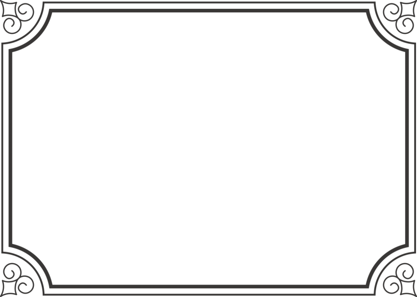 Decorative Black Frame Border Design