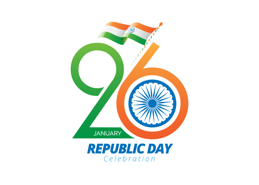 26 January Republic Day Celebration Sticker