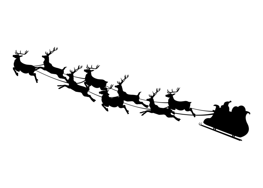 Flying  Santa Claus Png Free Download