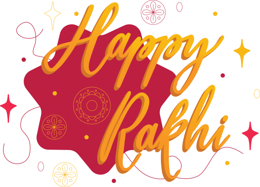 Happy Raksha Bandhan Badge Design