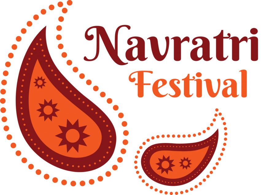 Navratri Badge Design Template