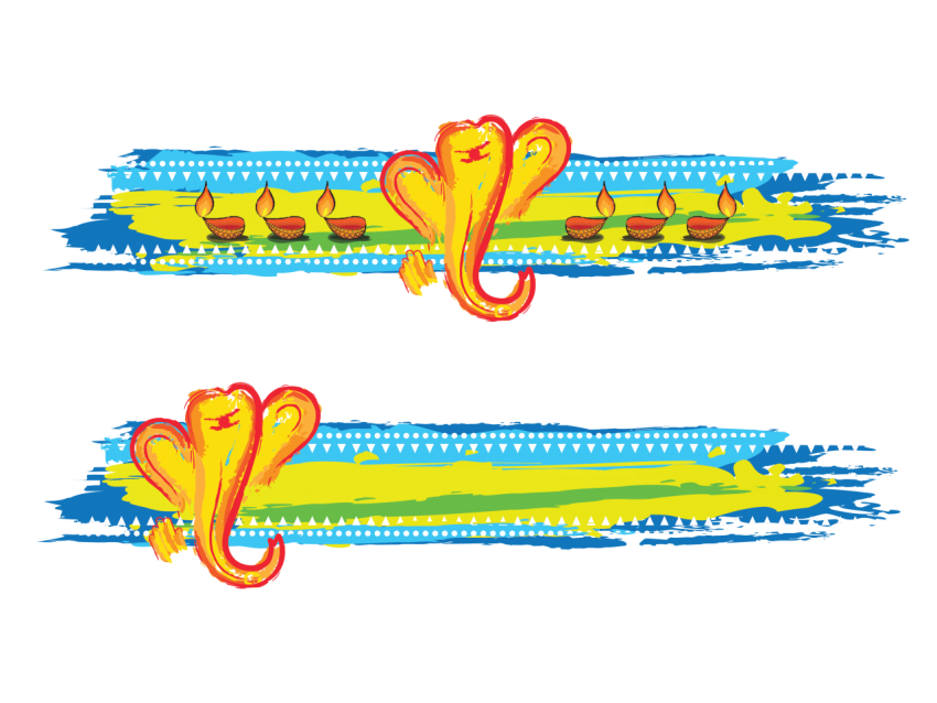 Ganesh Chaturthi Grunge Banner Png Free Download