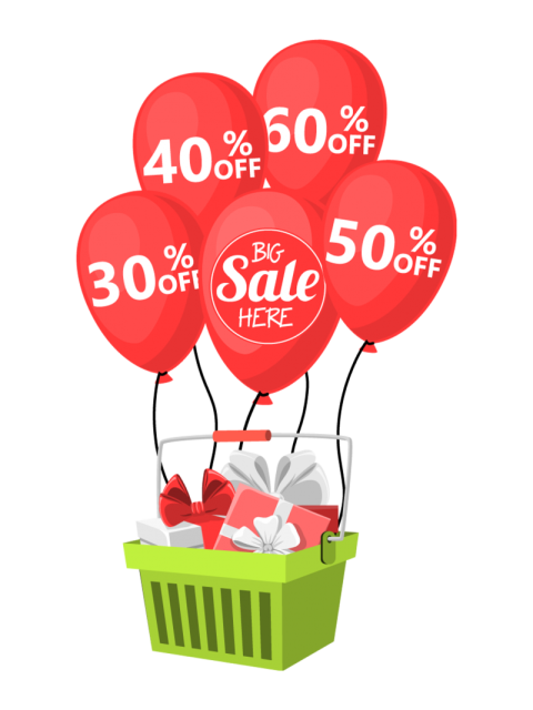 Big Sale Cart PNG Free Download