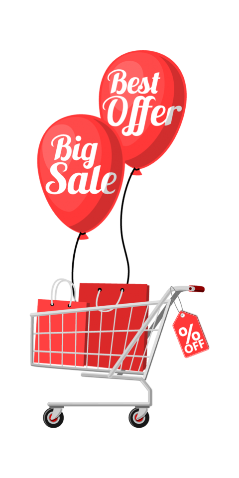 Big Sale Cart PNG Free Download