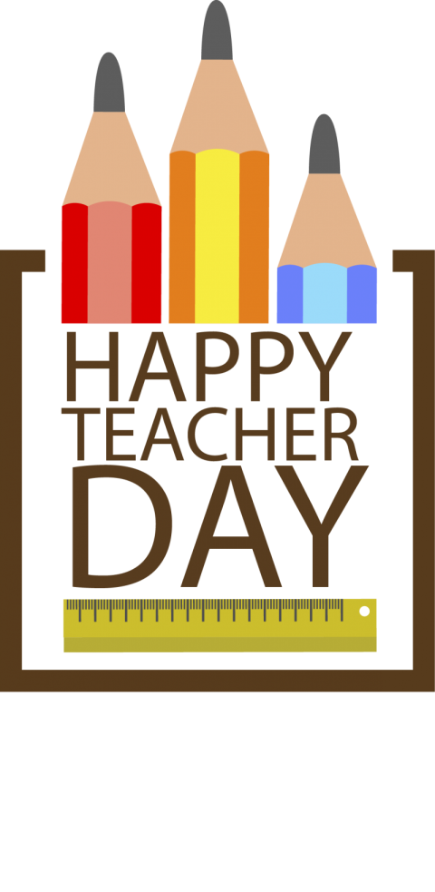 Happy Teachers Day Vector Design