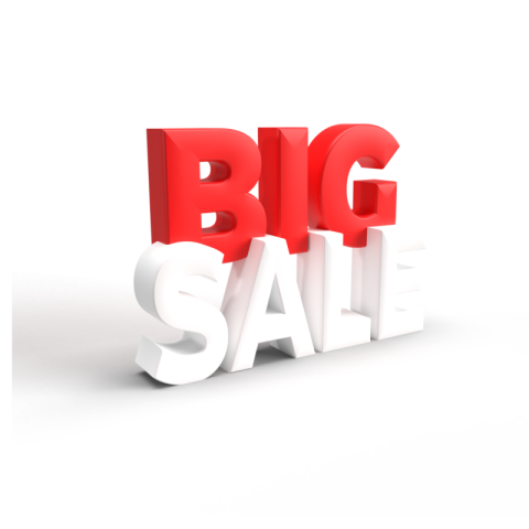 Big Sale 3D Text Png
