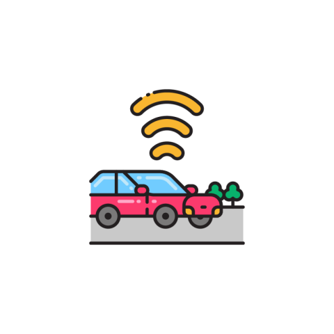 Connected Vehicle Png Icon