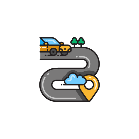 Driving Route Icon Png