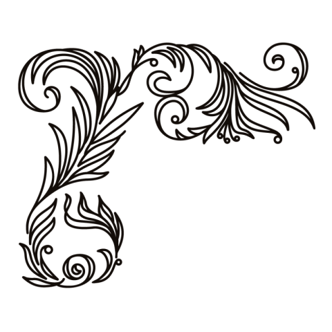 Decorative Corner Element Png Download