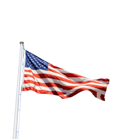 Illustration of the American Flag Waving Png