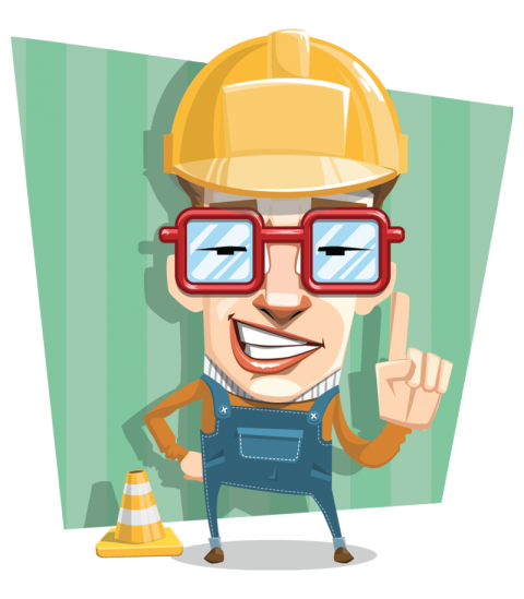 Under Construction Cartoon Character Png Image