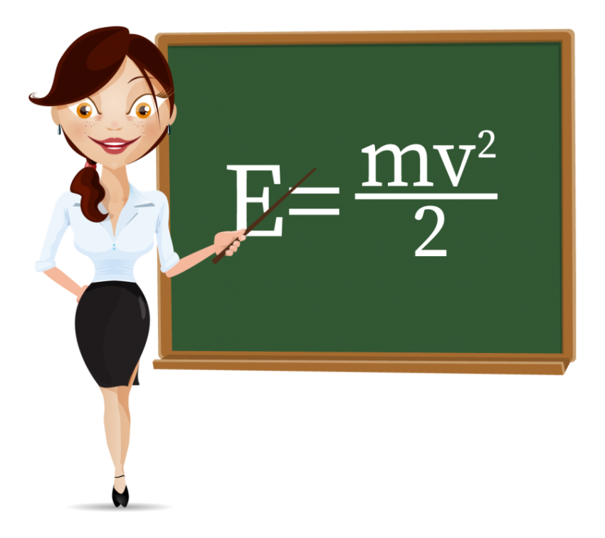 Cartoon Character with a School Board Png